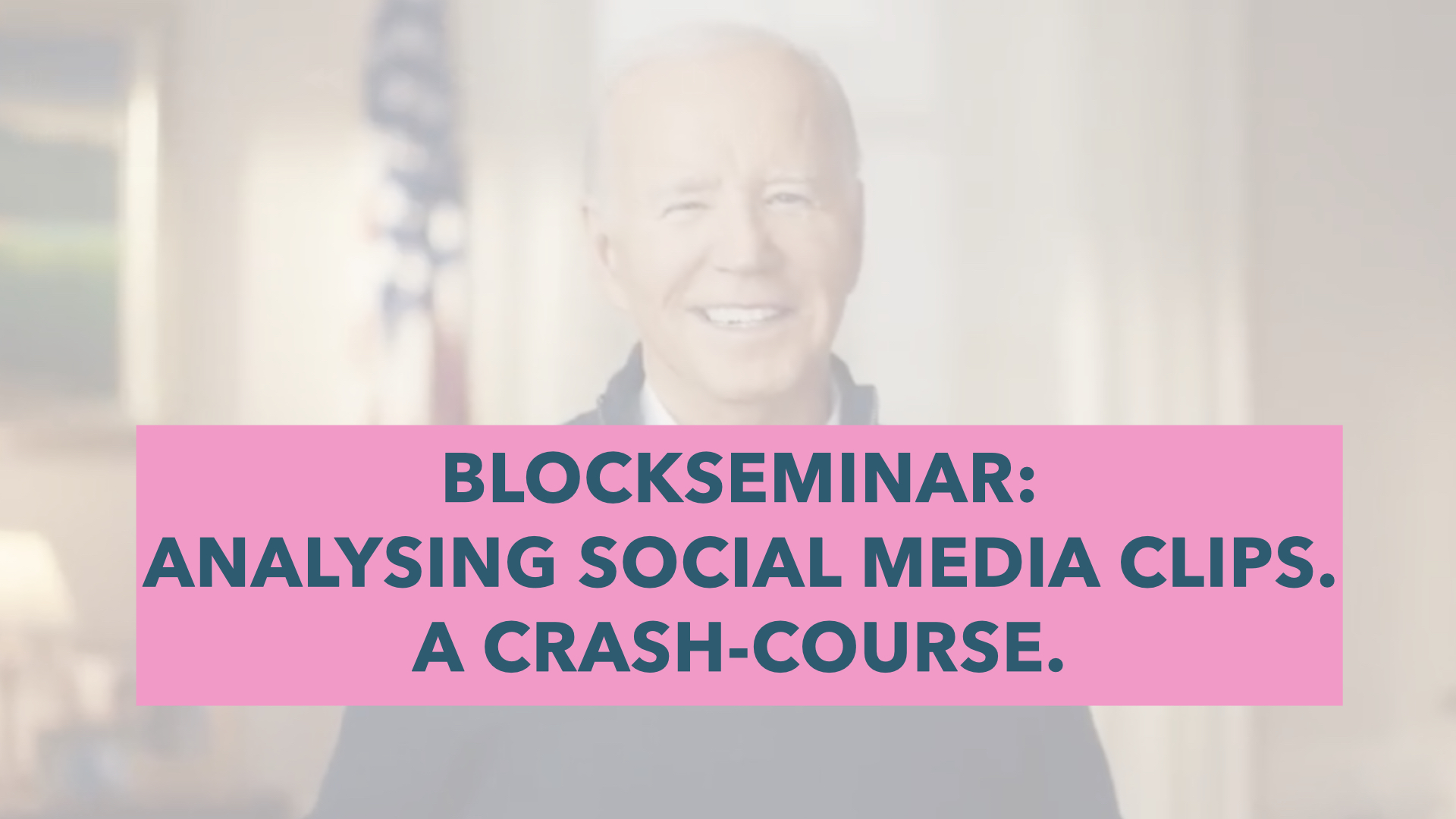 Course Image Analysing Social Media Clips - A Crash Course - Sommersemester 2026